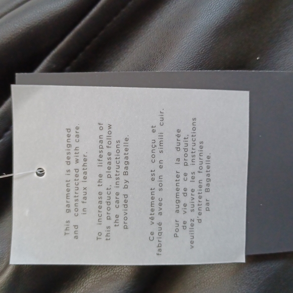 Bagatelle Collection Faux Leather Track Pant/Joggers NEW- Sz. 2X - Picture 7 of 12